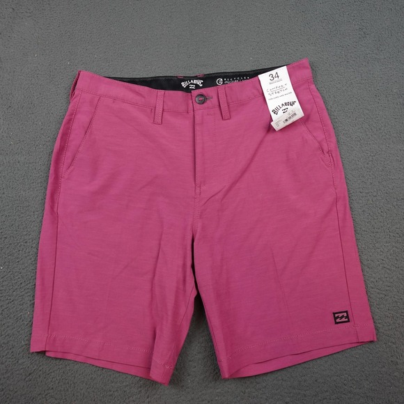 Billabong Shorts Mens 34 Pink Crossfire Submersibles Hybrid Stretch ABYWS00195 - Picture 1 of 8